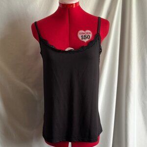 SHEIN Black Lace Detail Cami Top